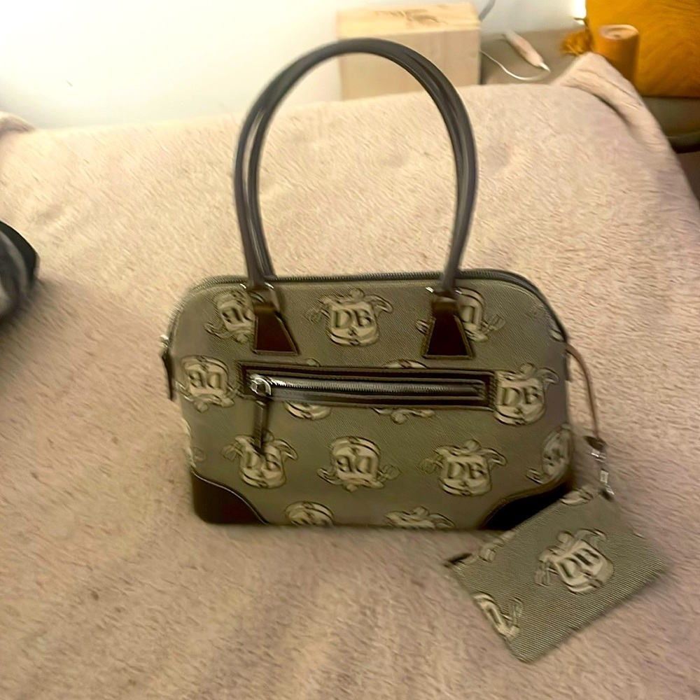Dooney & Bourke LOGO tote purse with matching change purse